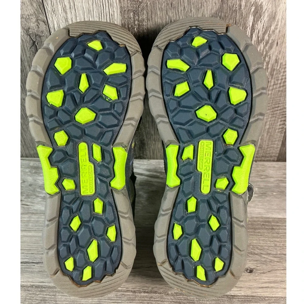 Merrell Hydro Hiker Kids Navy Blue Lime Green Water Sandals MC53375 Size 2M